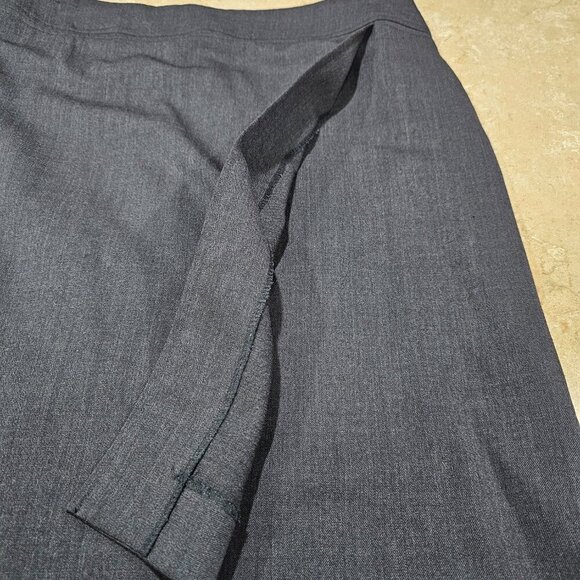 Women's American Airlines‎ Wool Blend Pencil Skirt Charcoal Gray Size 4 Petite - Picture 4 of 7